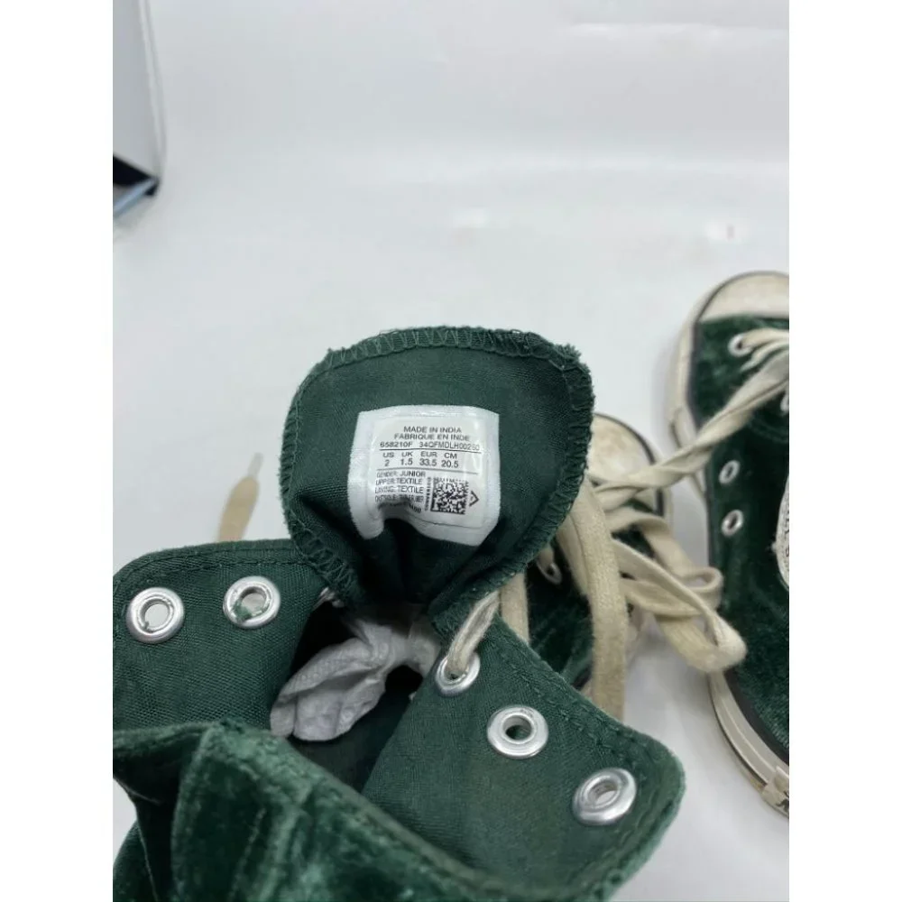 CONVERSE Sneakers White Green Junior Size 2